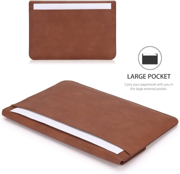Custom Logo Waterproof PU Leather Laptop Bag for 13 Inch Sleeve Case