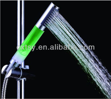 Temperature control LED shower hand with light electric shower