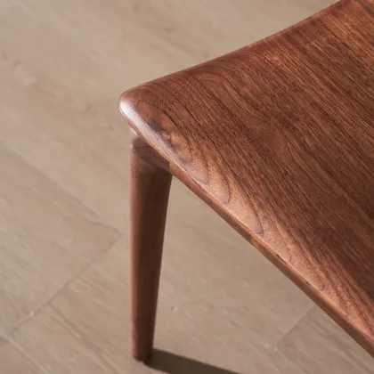 North American Black Walnut Solid Wood Dining Chair Back Endorsement Table Chair