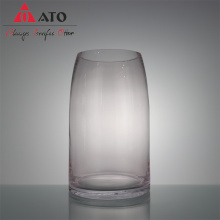 Europe Minimalist Tabletop Flowers Pink Glass Vase