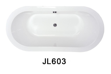 CE/Cupc High Quality Oval Inset Bath Tubs Can Be Drop in or Build in