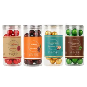 Foot soak pills in barrel