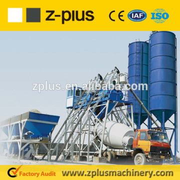 ZPLUS China offer HZS75 station concrete plant with Flexible Screw Conveyor On Sale