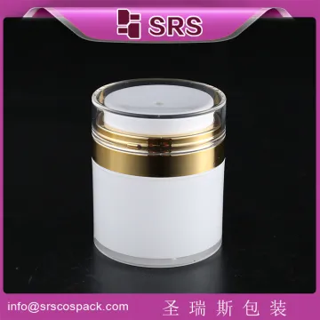 Airless cosmetic empty packaging container ,luxuy airless jar