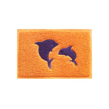 New design cartoon printed PVC coil door mat