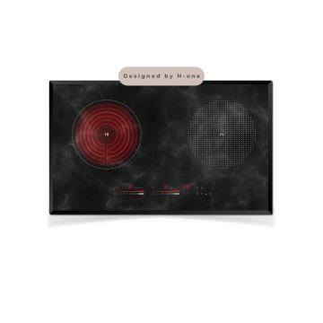 3700W High Power Dual Burner Infrared Cooker with Half Bridge Induction System