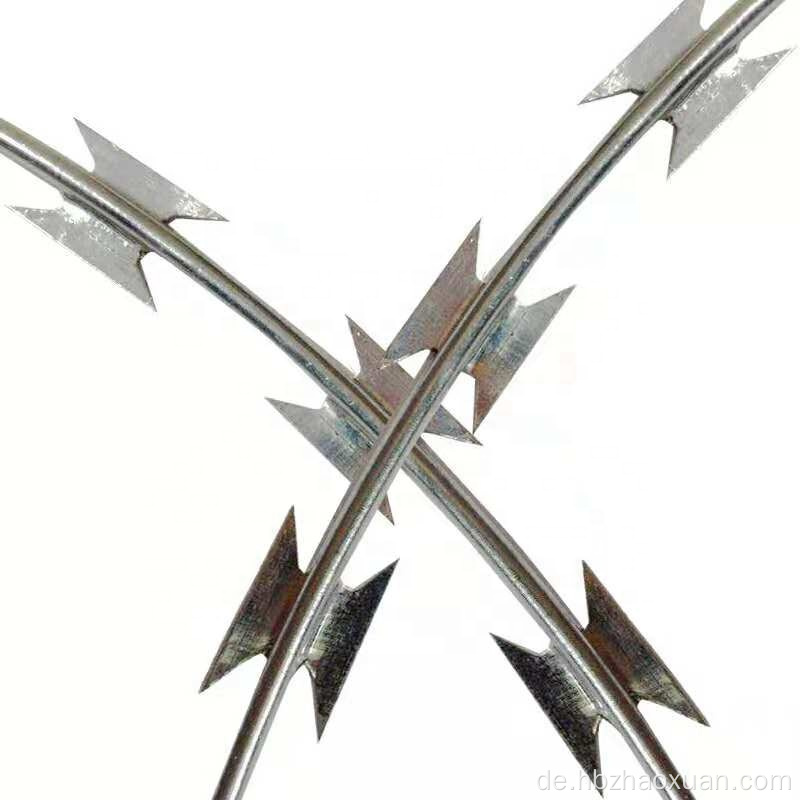 Rasierer Stacheldraht verzinkt Konzertina Rasiermesser Draht