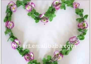 Beautiful plastic flower garland for decorating house