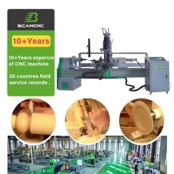 Automatic Mini CNC Wood Lathe Machine - Wood Turning Tools for CNC Lathe
