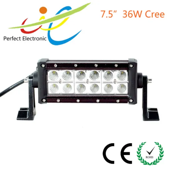 7.5inch 36W Cree dual row offroad LED light bar