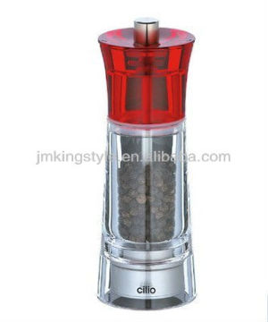 5" manual Acrylic salt and pepper mill