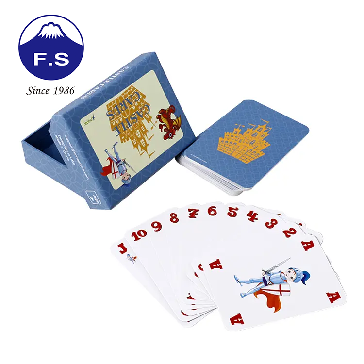 Colourful Flash Round Corner Children Playing Card