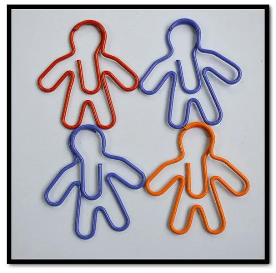 people special shaped paper clip