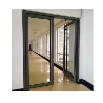 Customized Toughened Glass Revolving Doors with Aluminum Alloy Frame for KFC Patio Entry