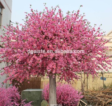 peach blossom cherry flower tree man made blooming real trunk tree with UV RESISTANCE