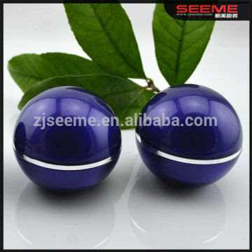 Cosmetic Packaging ball Shape Acrylic Face Cream Container And 5g 15g 30g 50g Skincare Plastic Jar