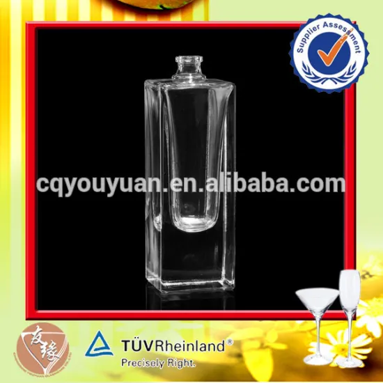 Heavy base square glass perfume bottle 50ml