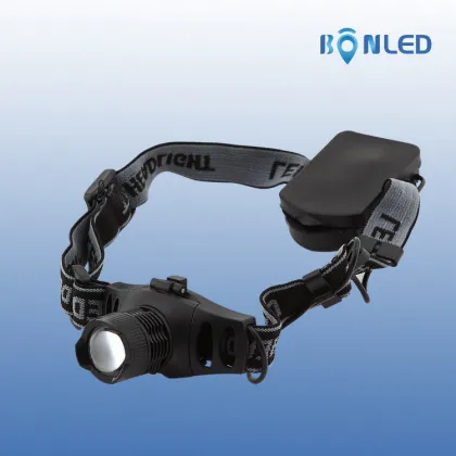 100lumen Outdoor Cree Led Headlights Zoomable For Diving / Riding With Digital Display