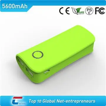 New battery backup charger for mobile phone with dual USB output 5200
