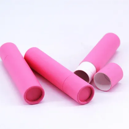 Pink cosmetics essential oil paper tube packaging