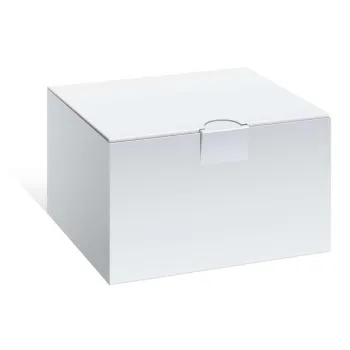 no printed white paper box packaging