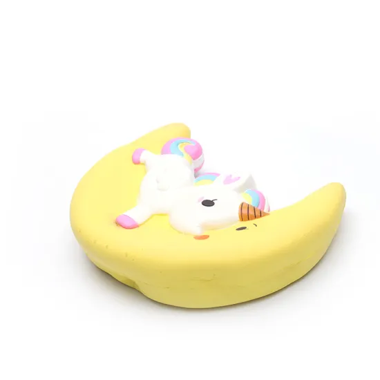 Custom PU Anti-Stress Squeeze Unicorn Moon Stress Ball
