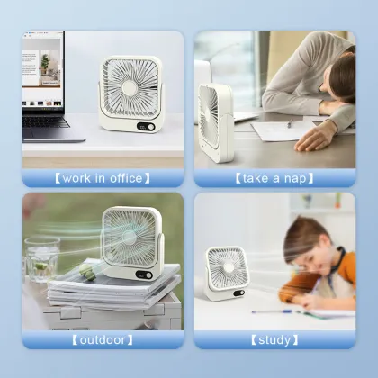 New USB Rechargeable Table Mini Electric Desk Fan