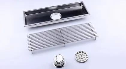 Stainless Steel Linear Shower Floor Drain - Rectangular Shower Drain