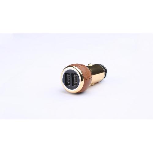 Glory Walnut Leather Car Charger