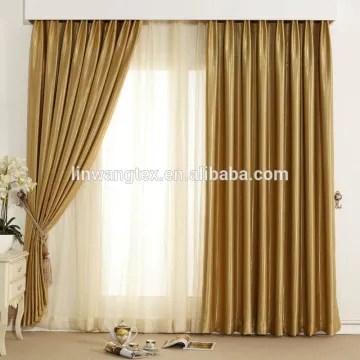 woven shinny fabrics for hotel luxury drapes curtains