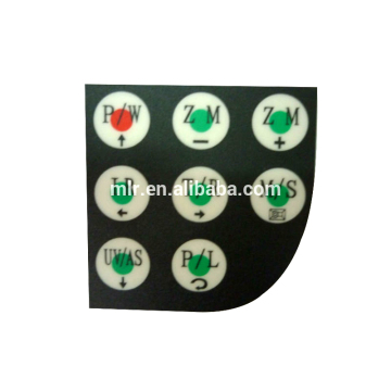 2017 Meilianrui membrane keypads customized 12v touch layer 3 switch