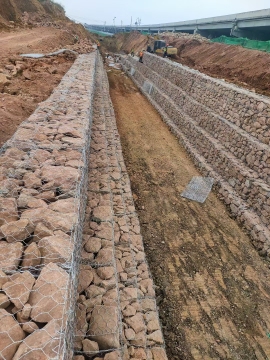 Slitstarkt Gabion-stängsel för militära försvarskonstruktioner