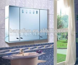 Illuminated Stainless Steel Bathroom Mirrored Cabinet with LED Light(M9304)