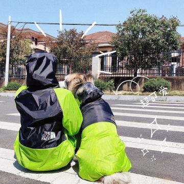 Pet and Owner Matching Raincoats: Water-Resistant Clothes for Small to Large Dogs