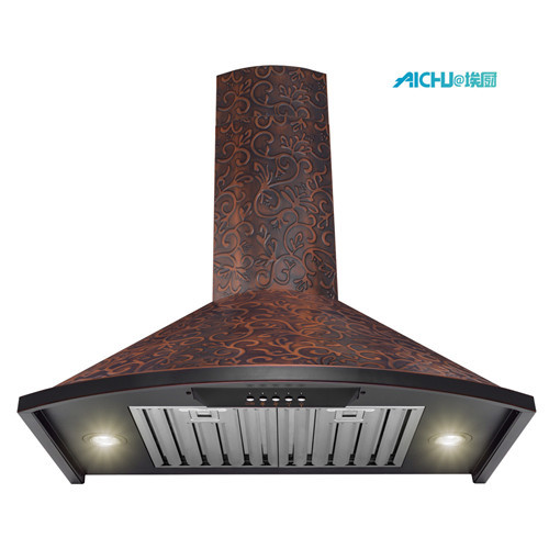 Convertible Wall Mount in Embossed Kitchen Range Hood