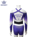 Sublimation long sleeve cheer uniforms