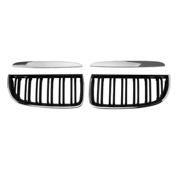 High Quality ABS Double Slot Front Car Bumper Grille for BMW 3 Series E90 2005-2008