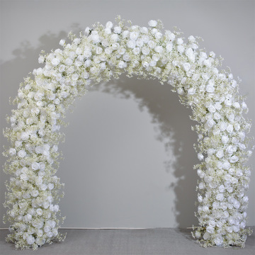 2,4m arc d'hortensia de rose artificielle de 2,4 m pour décorations de mariage