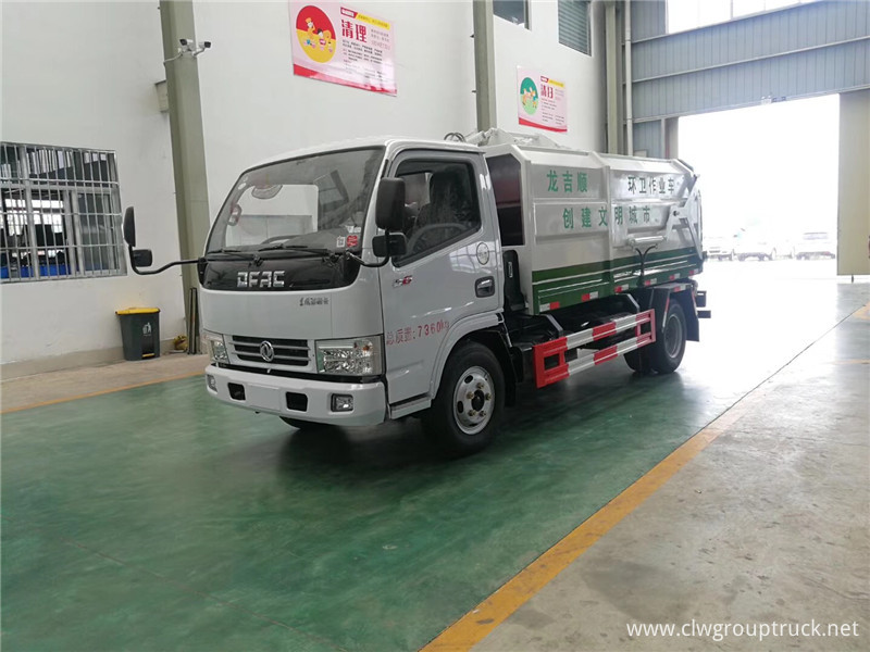 3 cubic side loading garbage truck1