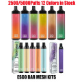 Barras de Esco mega desechable vape 5000 bocanadas