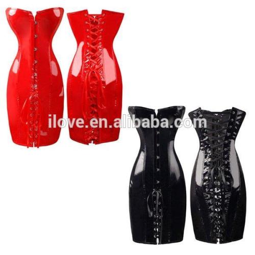 open hot sex women photo corset sexy steampunk leather corset dress