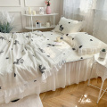 Lace Ruffled Bed Cover Skirt Fancy BedSheet Skirt