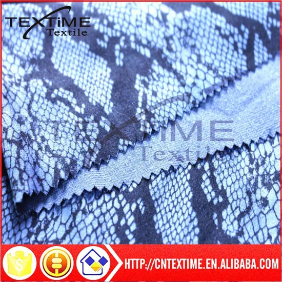 polyester knitted printed suede fabric bronzed suede fabric