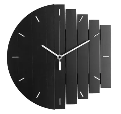Customize Abstract Industrial Style Wall Clock - Home Decor Quartz Wooden Wall Clock