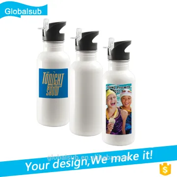 500ml metal drinking Water Bottle stainless Suction nozzle bottle for sublimation printing