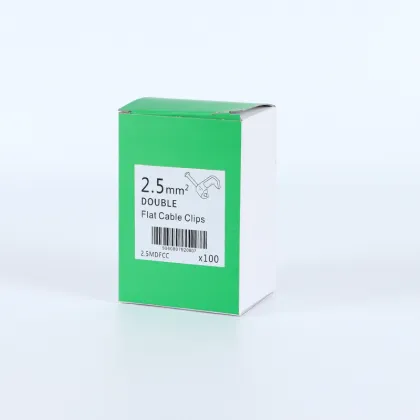 Search Engine: Twin Earth Flat Cable Clips, Grey UK Clip, Nail Wire Clips