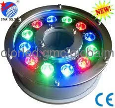 AC/DC24v 12w hot sale led fountain lights stainless stell