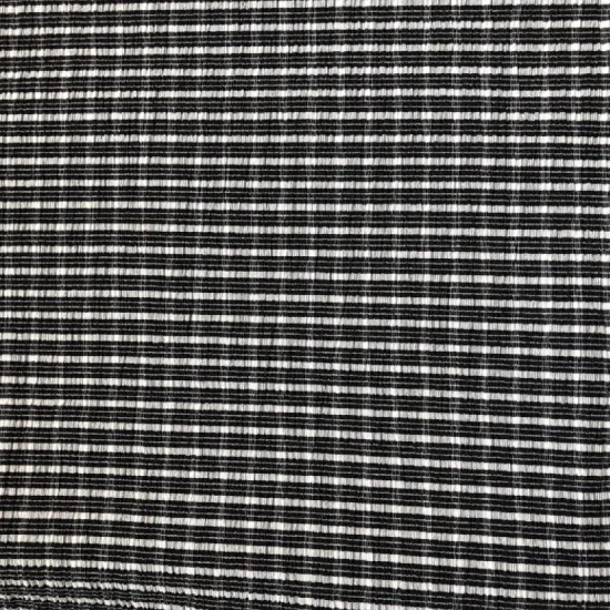 Black White Check Knitted Cinkle