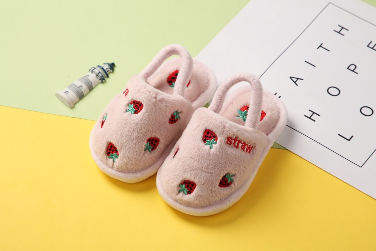 Indoor Kids cute Plush Slipper