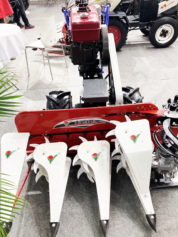 Mini Diesel Grain Harvester: Ripper, Binder, And Reap Rice & Wheat ...